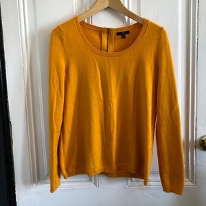 Rich Yellow cotton/cashmere blend sweater
